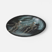 幽霊のよく出る骨格紙プレート ペーパープレート (アングル)