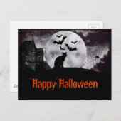 幽霊のよく出る黒猫とこうもりの家 ポストカード (正面/裏面)