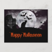 幽霊のよく出る黒猫とこうもりの家 ポストカード (正面)
