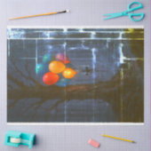 幽霊のよく出るForest Balloons Decompage紙 | ゴシックの 薄葉紙 (クラフト)