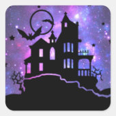 幽霊のよく出るHouse at Night スクエアシール (正面)