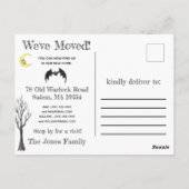 幽霊のよく出るHouse, HalloweenをテーマにしたMoving Annement ポストカード (裏面)