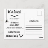 幽霊のよく出るHouse, HalloweenをテーマにしたMoving Annement ポストカード (裏面)