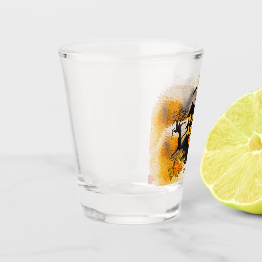 幽霊のよく出るHouse Jack O'lanterns, Black Cat,こうもり ショットグラス (左)