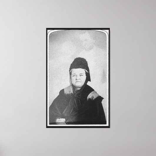 幽霊のエイブラハム・リンカーンとメリーリンカーン1869 キャンバスプリント (正面)