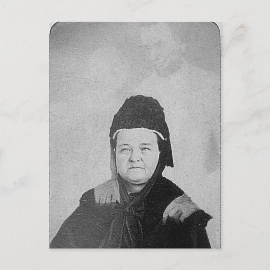 幽霊のエイブラハム・リンカーンとメリーリンカーン1869 ポストカード (正面)