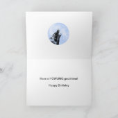 幽霊のオオカミの遠ぼえのバースデー・カード カード (内部)