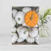 幽霊のカボチャにスニーカーのオレンジ色の1つ 招待状 (スタンド正面)