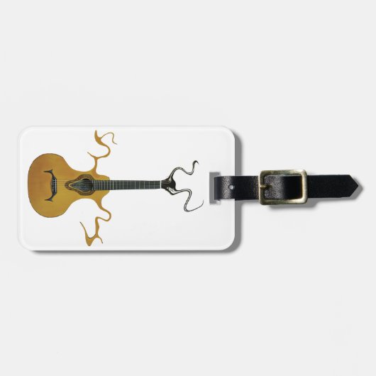 幽霊のギター ラゲッジタグ (正面横)