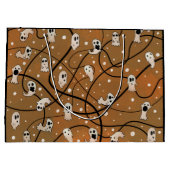 幽霊のギフトバッグの一団 ラージペーパーバッグ (裏面)