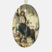 幽霊のクリスマスキャロルの現在の未来のオーナメント セラミックオーナメント (左)