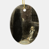 幽霊のクリスマスキャロルの現在の未来のオーナメント セラミックオーナメント (裏面)