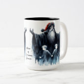 幽霊のクリスマスフューチャーコーヒーマグ ツートーンマグカップ (正面右)