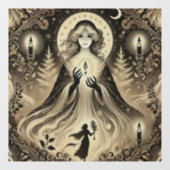 幽霊のクリスマス過去キャンドル ウィンドウサイン (シート)