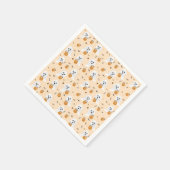 幽霊のトリックまたはパンプキンキャンディバケツの処理 スタンダードカクテルナプキン (角)