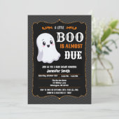 幽霊のハロウィンベビーシャワー招待状 招待状 (スタンド正面)