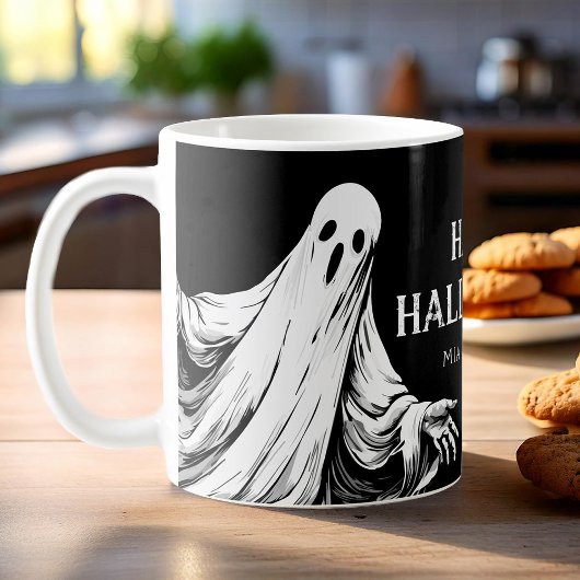 幽霊のハロウィン コーヒーマグカップ