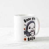 幽霊のハロウィン コーヒー おもしろパロディ コーヒーマグカップ (正面右)