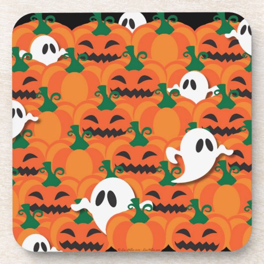 幽霊のハロウィン・パンプキンパッチ コースター (正面)
