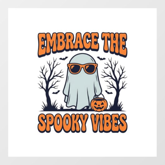 幽霊のハロウィンTシャツでお化けの気分を満喫_1 ウィンドウサイン (シート)