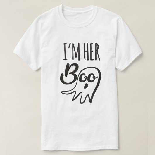 幽霊のハロウィンTシャツ、かわいいおもしろいデザイン Tシャツ (デザイン正面)