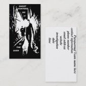 幽霊のハンターは暗い名刺のそれをします 名刺 (正面/裏面)