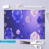 幽霊のバラの紫色のティッシュペーパー 薄葉紙 (クラフト)
