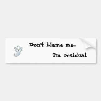 幽霊のバンパーステッカー バンパーステッカー