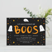 幽霊のブーとお酒のハロウィンパーティー 招待状 (スタンド正面)