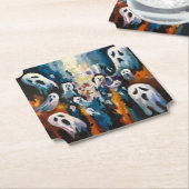 幽霊のマット ペーパーコースター (アングル)