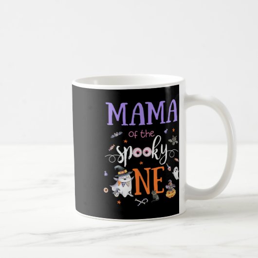 幽霊のママ ハロウィン おばけ 1歳の誕生日 コーヒーマグカップ (右)