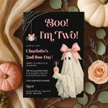 幽霊のレース レースのオバケだよ!ハッピーバースデー2歳 ハロウィン お誕生日おめでとう