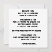 幽霊の仮面舞踏会:エザーリアル仮面舞踏会 招待状 (裏面)