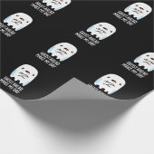 幽霊の先行メイクマイデーおもしろい幽霊プンダークBG ラッピングペーパー (角)