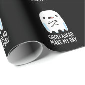 幽霊の先行メイクマイデーおもしろい幽霊プンダークBG ラッピングペーパー (ロールコーナー)