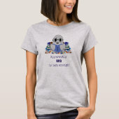 幽霊の勉強はやっぱり大変なのね フニークな幽霊 Tシャツ (正面)