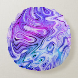 幽霊の囁き、霜降りのパステル： ラウンドクッション