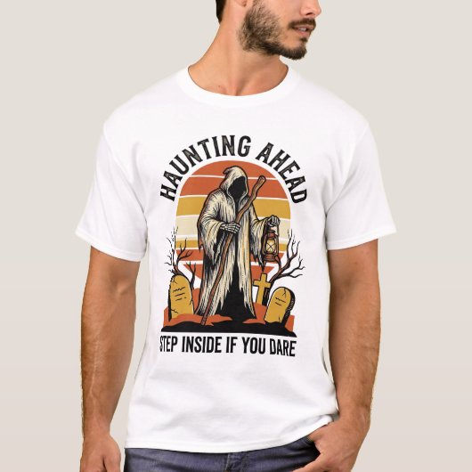 幽霊の墓地のシャツ - 幽霊の夕日の死神 Tシャツ (正面)