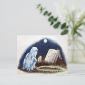 幽霊の墓石遊墓地のビー玉 ポストカード (スタンド正面)