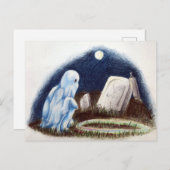 幽霊の墓石遊墓地のビー玉 ポストカード (正面/裏面)