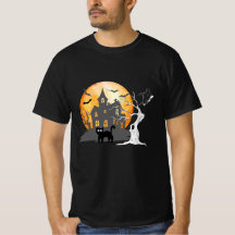 幽霊の季節にぴったりなブラックグラフィックTシャツ