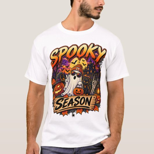 幽霊の季節の幽霊パレード Tシャツ (正面)