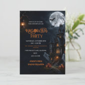幽霊の家のオバケ ハロウィン スプーキー 招待状 (スタンド正面)