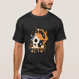 幽霊の巣箱 ゴースト ハロウィン Tシャツ