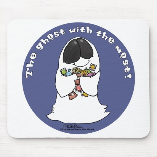 幽霊の最多 マウスパッド (正面)