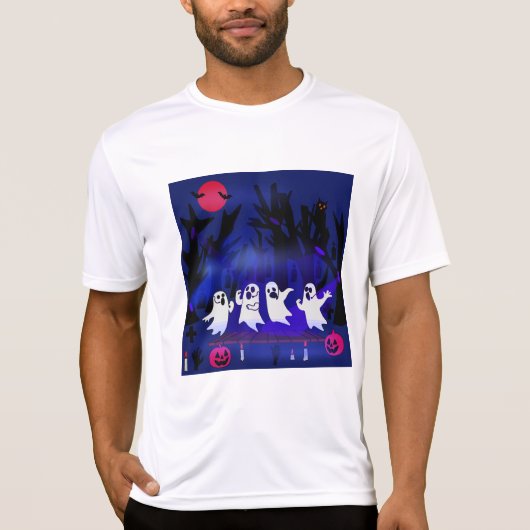幽霊の森の墓場でのゴーストシンガーコンテスト Tシャツ (正面)
