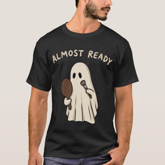 幽霊の準備はほぼ整いました Tシャツ (正面)