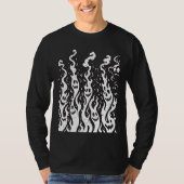 幽霊の炎 メンズ ロングスリーブ Tシャツ (正面)