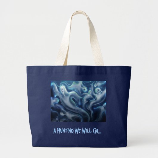 幽霊の狩り何ないバッグ ラージトートバッグ (正面)