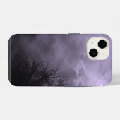 幽霊の空 紫色の霧 iPhone iPhoneケース (裏面横)